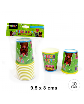 VASO FIESTA PET 9.5x8CM SET10U /180