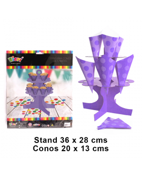 SET PORTA CONOS LILA/50