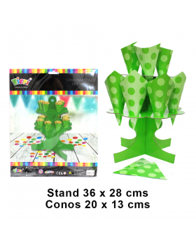 SET PORTA CONOS PISTACHO/50