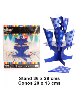 SET PORTA CONOS AZUL/50