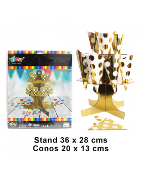 SET PORTA CONOS GOLD/50