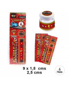 ADHESIVO FRASCO CHICO AUTO RACE/1560