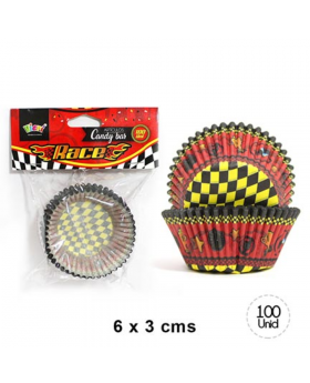 CAPSULAS CUPCAKE REDONDO AUTO RACE/288