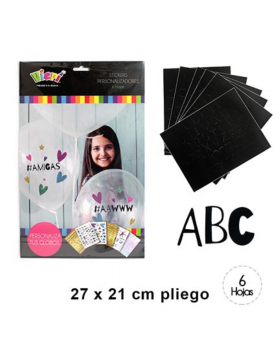 ADHESIVO LETRAS NEGRO/240