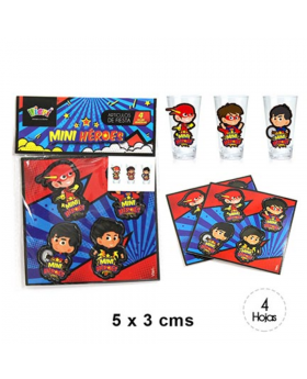 ADHESIVO 3D MINI HEROES/600