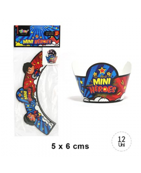 ST 12UN CAPSULA CUPCAKE NORMAL FORMA MINIHEROES