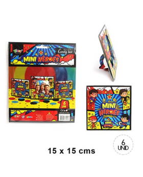 PORTA FOTO CUADRADO MINI HEROES/120