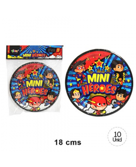 ST 10UN PLATOS MINI HEROES/120