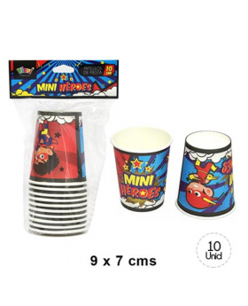 ST 10UN VASO MINI HEROES /180