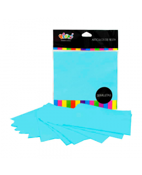 SERVILLETA COLOR CELESTE/100