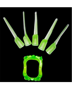 SET UÑA Y DIENTE HALLOWEEN X 10/1000