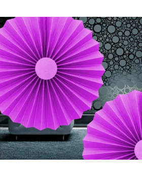 ABANICO LISO 30 CM LILA /500