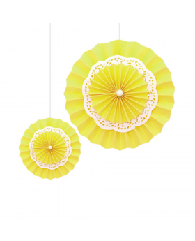 ABANICO BLONDA AMARILLO 30CM/500