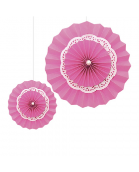 ABANICO BLONDA FUCSIA 30CM/500