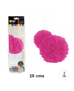 ST 2 FLORES COLG. 25CM FUCSIA/240