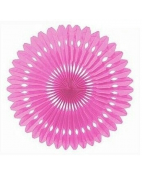 ABANICO CALADO 40 CM ROSADO 240