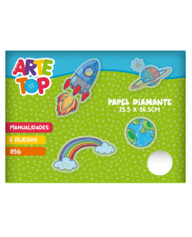 CARPETA PAPEL DIAMANTE 25.5x36.5CM 6 PLIEGOS /80