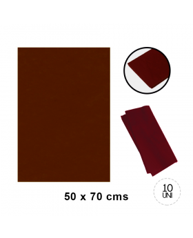 PAPEL VOLANTIN CHOCOLATE 50X70CM SET500U /2500