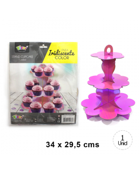 STAND CUPCAKE IRISDESCENTE PINK/100