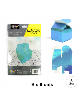 CJA CORAZON IRISDESCENTE TURQUESA/288
