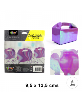 ST 6UN CAJA SORPRESA IRIDISCENTE PURPLE/192