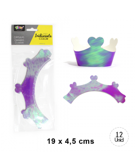 CAPSULAS GRANDE CON FORMA IRIDISCENTE PURPLE/252