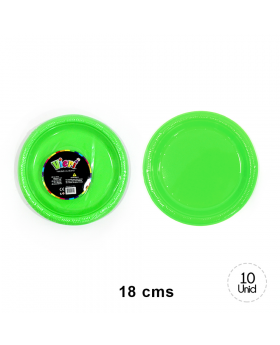 SET PLATO 18 CM FLOUR VERDE/72