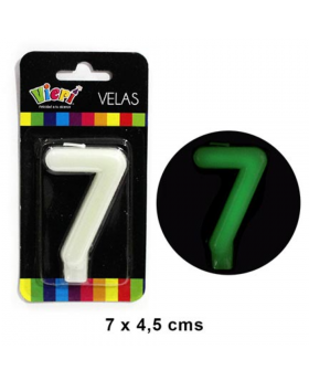 VELA GLOW NUMERO 7 7CM /288