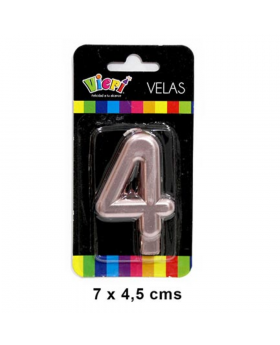 VELA ROSSY NUMERO 4 7CM /288