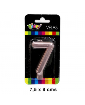 VELA ROSSY NUMERO 7 7.5CM /288