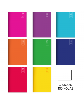 CUADERNO COLLEGE CROQUIS 100H COLORES /64