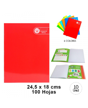 CUADERNO COLLEGE COMPOSICION 100H COLORES /64