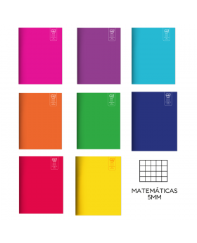 CUADERNO COLLEGE MATEMATICA 5MM 80H COLORES /80