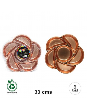 BANDEJA ROSA ROSE GOLD/72