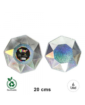 PLATO 3D 20CM HOLOGRAFICO/72