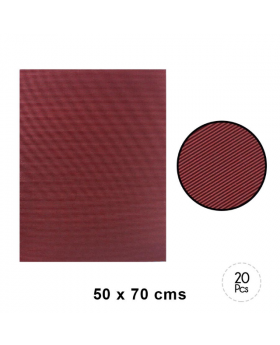 CARTON MICROCORRUGADO CAFE 50x70CM SET20U /10