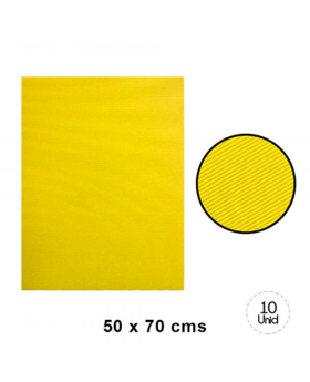 CARTON MICROCORRUGADO AMARILLO 50x70cm 20UN/10