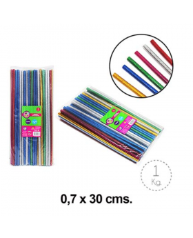 BARRA SILICONA GLITTER 1KG /25