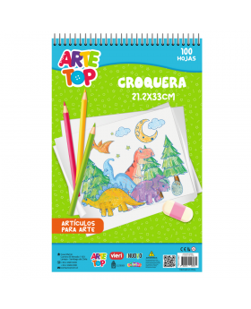 CROQUERA ESPIRAL 21x33CM 100H /30