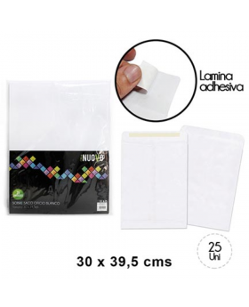 SOBRE SACO EXTRAOFICIO BCO 300x395MM SET25U /10