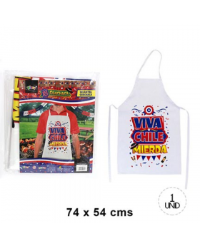 DELANTAL VIVA CHILE PATRIAS GUACHACA 18/ 120