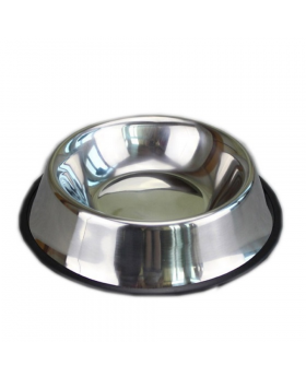 PLATO ACERO CON GOMA ANTIDES/100