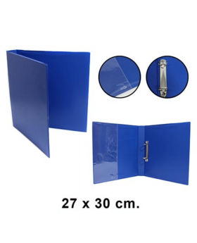 CARPETA 2 ANILLOS VINIL CARTA AZUL NUOVO /36