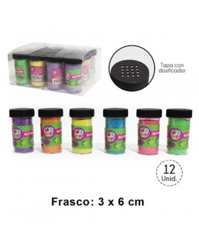 SET GLITTER FLUOR MIX/48