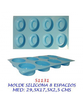 MOLDE SILICONA 6 ESPACIOS/60