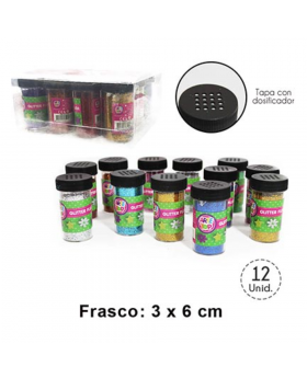 SET GLITTER BOTLE MIX /48