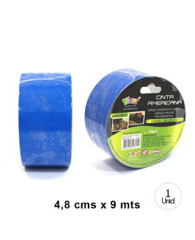 CINTA EXTRA FUERTE 4.8 CM* 9 MTS AZUL / 72