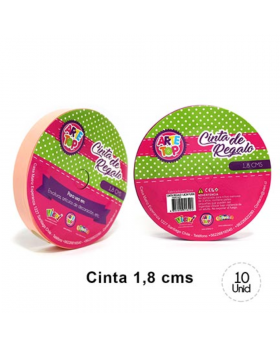 CINTA REGALO 1,8 CM PASTEL MELON/300