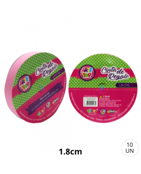 CINTA REGALO 1,8 CM PASTEL ROSADO/300