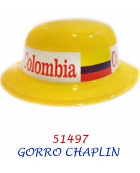 GORRO CHAPLIN CINTA COLOMBIA X 12/360